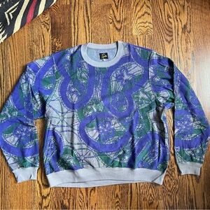 NWT NEEDLES MADE IN JAPAN CREWNECK SWEATER IN SIZE LARGE FANTASTIC SHAPE